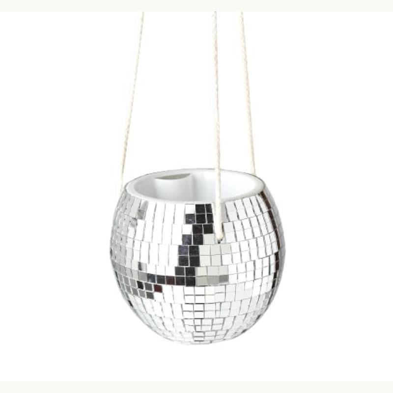 Disco Ball Hanging Planter